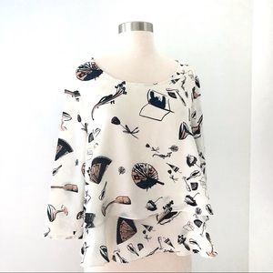 Anthro Maeve On the Town Swing Top